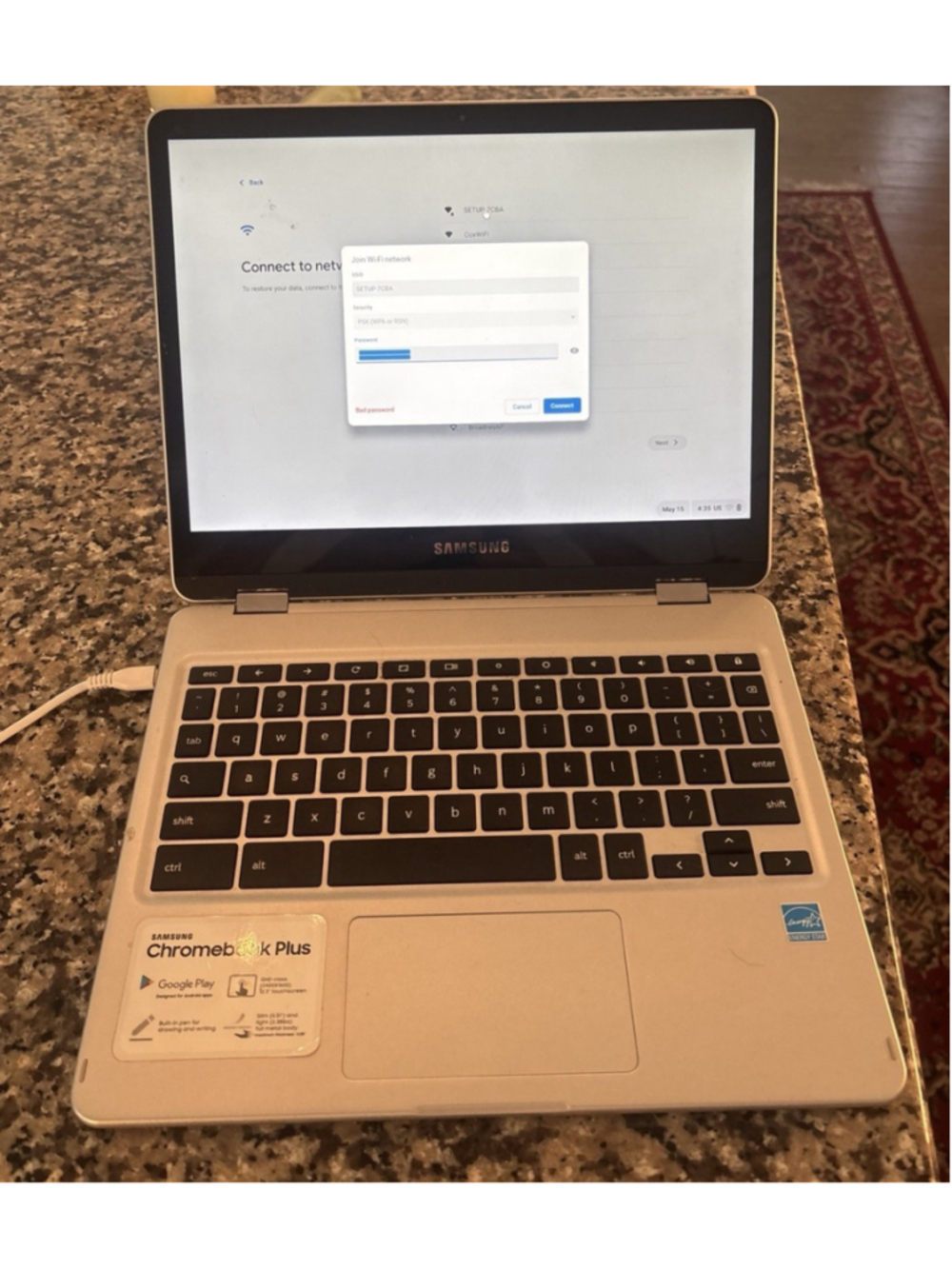 Samsung Chromebook Plus XE513C24 12.3 Inch Touch 4GB RAM 32GB Folds into Tablet